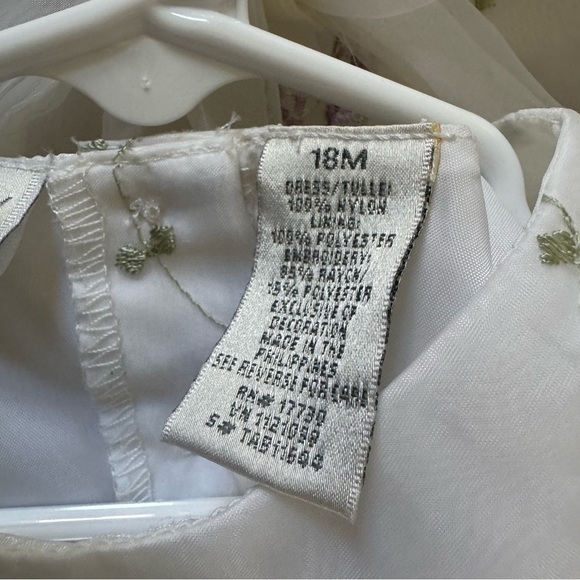 Perfectly Dressed Baby Girl Dress 18M Floral Embroidered Sleeveless - Picture 6 of 6